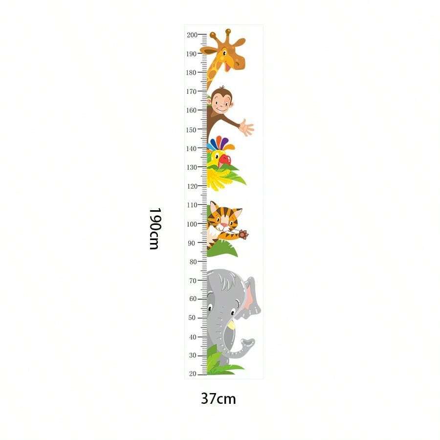 Animal Height Chart Wall Sticker For Kids Room, Nursery, Baby Room
