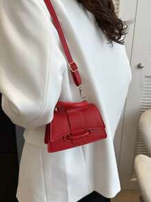 Bolsa pequeña cuadrada mini de popular de este año, nuevo bolso versátil de unicolor, bolso para mujer