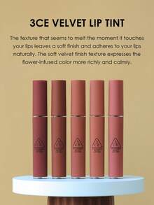 3CE Velvet Lip Gloss #GOING RIGHT, Velvet Matte, Smooth & Lightweight, Healthy Glow, Luxurious & Refined, Long-Lasting Color, Korean Cosmetics - VELVET #GOING RIGHT - View 7