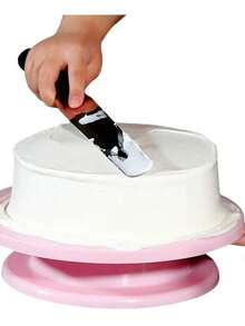 YUQING Rotating Base Cake Decoration Pastry Pastry - Pink - View 2