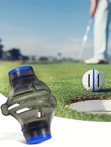 1pc Golf Ball Liner & Marker Tool, 360 Degree Alignment & Drawing Guide Template, With Easter Markers - Multicolor - View 2