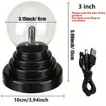 1pc ABS Decorative Light, Modernist Ball Design Decoration Light For Home - Black - View 11