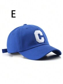 1頂毛絨字母C刺繡時尚棒球帽，多種款式供街頭搭配 - 彩色 - 查看 6