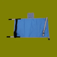 1套兒童飛機腳墊旅行床可攜式飛機座椅擴展器牛津布嬰兒床 - 藍色 - 查看 8