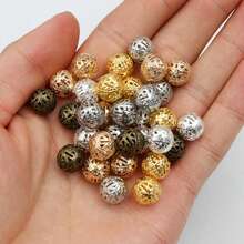 50 顆空心花珠 Diy 間隔串珠吊飾適用於珠寶製作配件 - Hollow beads - 查看 2