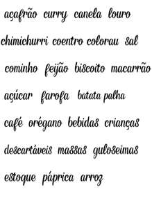 50 Etiquetas Adesivas Vinil para Condimentos Grãos Temperos Potes Organizadores Laváveis - Preto - Visão 3