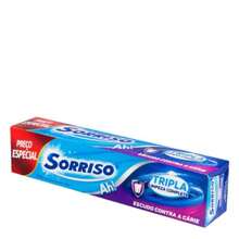 KIT COM 2 - Sorriso tripla ação limpeza completa 180g TAMANHO FAMÍLIA. - Azul - Visão 1