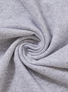 Baby Boy Casual Slogan Print Short Sleeve Bodysuit - Grey - View 6