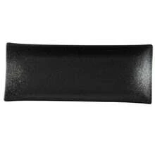 Plato Rectangular De Estilo Japonés Para Sushi, Plato Retro Creativo De Cerámica Para Snacks Con Forma De Tira Larga, Bandeja De Barbacoa Con Vajilla Hermosa - negro medio - Ver 6