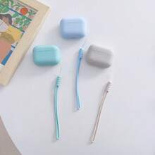 New Hanging Rope Protective Case Set Compatible With Airpods Pro 2, Candy-Colored Earphone Cover - Beige - View 4