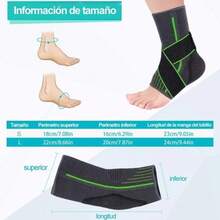 Tobillera Deportiva de Compresión, Tobilleras para Esguince para Mujeres y Hombres, Tobillera Ortopédica Elástica con Correa de Protección Ajustable, Soporte de Tobillo Antideslizante para Tensión en el Tobillo y Esguinces, Recuperación de Lesiones, Artritis, Tendinitis, Fascitis Plantar, Tobillera Estabilizadora Transpirable para Basquetbol, Correr, Fútbol, Crossfit, Tenis - Multicolor - Ver 2