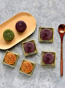 16/20/25/30/50 piezas Cajas para pasteles con tapas transparentes, cajas para pasteles chinos, pasteles y pasteles, utilizadas para pasteles, chocolates, pasteles de luna y talla grande, regalos para fiestas de cumpleaños, regalos para fiestas de bodas, herramientas de repostería, accesorios de cocina - Dorado - Ver 5