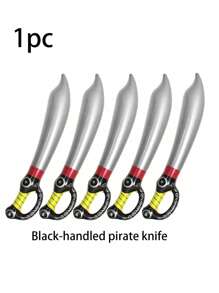 1pc-Pirate Party Inflatable Sword Pirate Theme Birthday Party Decor Favors Gift Toy Halloween Captain Cosplay Supply Props - Multicolor - View 2