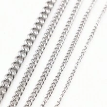 1 Metro Correntes De Aço Inoxidável Acessórios Para Fabricação De Jóias Diy Para Colar Pulseiras Suprimentos De Resultados