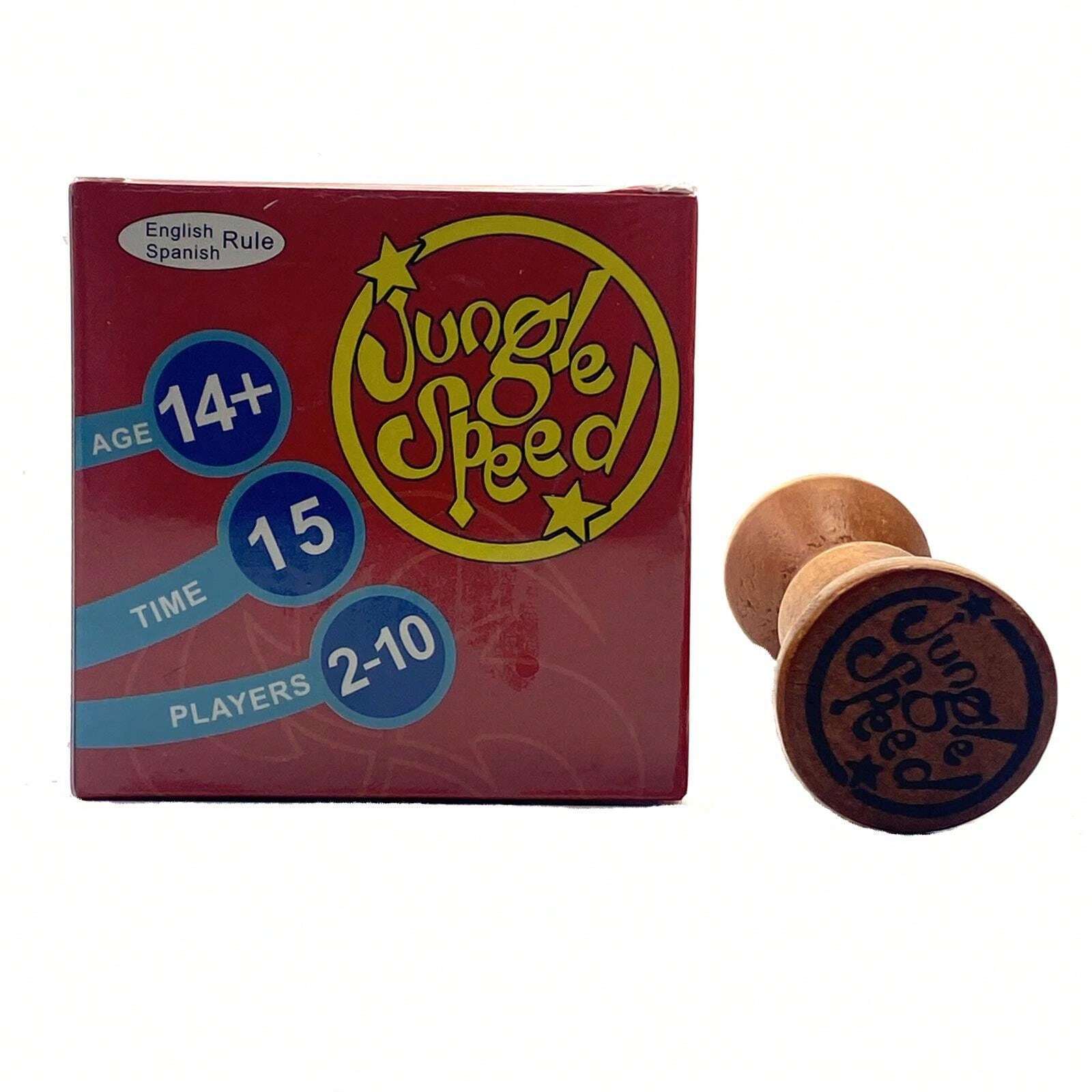 Christmas Decoration Jungle Board Game Set With Brown Wooden Tokens