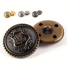 20PCS Metal Round Shank Buttons Vintage Buttons Sewing Buttons Decorative Buttons,Buttons For DIY Crafts Arts & Crafts Supplies , Buttons For ClothingSewing & Knitting Supplies.( Color: Gold, Silver, Copper, Antique Silver )