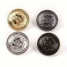 20PCS Metal Round Shank Buttons Vintage Buttons Sewing Buttons Decorative Buttons,Buttons For DIY Crafts Arts & Crafts Supplies , Buttons For ClothingSewing & Knitting Supplies.( Color: Gold, Silver, Copper, Antique Silver )