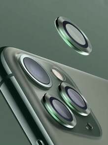 9H Tempered Glass Metal Ring Camera Cover Film - Protect Your Compatible With Apple17/17Air/17pro/17promax/16/16pro/16plus/16promax/16 14 Pro (6.1 Inch) & 14 Pro Max (6.7 Inch) With Case Friendly Anti-Scratch High Definition Coverage & A Metal Ring For Maximum Protection! - Green - View 6