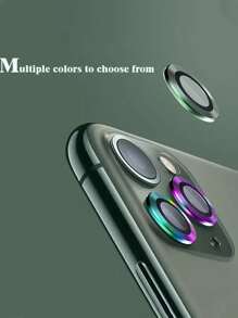 9H Tempered Glass Metal Ring Camera Cover Film - Protect Your Compatible With Apple17/17Air/17pro/17promax/16/16pro/16plus/16promax/16 14 Pro (6.1 Inch) & 14 Pro Max (6.7 Inch) With Case Friendly Anti-Scratch High Definition Coverage & A Metal Ring For Maximum Protection! - Green - View 5