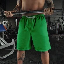 Men Beach Shorts - 青檸色 - 查看 2