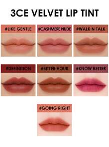 3CE 4g Velvet Lip Tint #WALK N TALK, Liquid Lipstick, Long-Lasting Color, Korean Cosmetics, Gift Set - VELVET #WALK N TALK - View 6