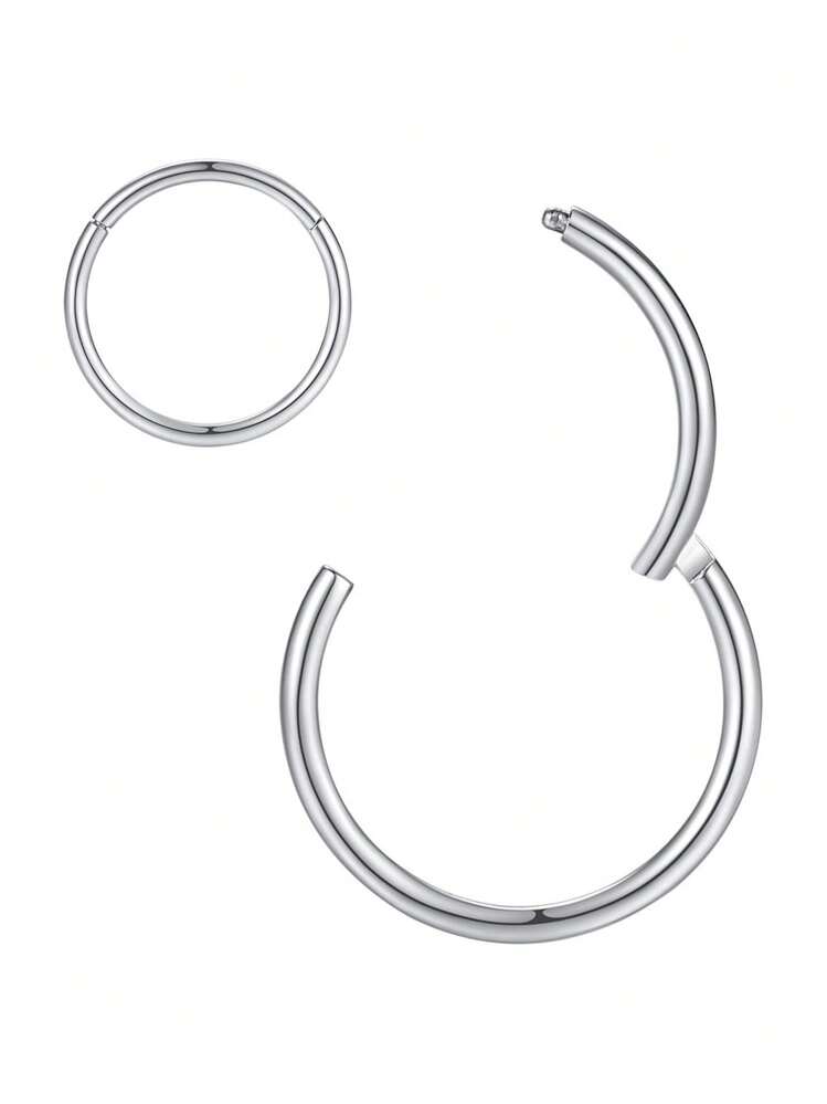 一对不锈钢简约18K镀金耳环，适合女性或女孩佩戴，精致软骨耳环，迷你螺旋耳环，金色耳环，银色耳环套装，极简主义风格耳环，男士耳廓耳环，迷你穿孔耳环，适合日常佩戴，尺寸可选18号、12号、14号、16号（6毫米、7毫米、8毫米、9毫米、10毫米）。 - 不銹鋼耳環 - 查看 28