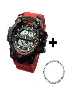 Men's Digital Watches - 黑色 - 查看 5