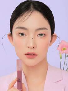3CE Liquid Lipstick Hari Natal Long-Wearing Waterproof Smudge Proof Sweatproof Smudge-Proof Highly Pigmented Matte - BURUK #BICARA MALAM - View 4