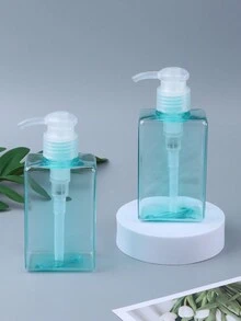 1 件便攜式旅行瓶套裝適用於洗髮精、護髮素、沐浴露、乳液和洗手液,按壓式可填充瓶 - 藍色 - 查看 4