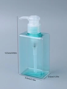 1 件便攜式旅行瓶套裝適用於洗髮精、護髮素、沐浴露、乳液和洗手液,按壓式可填充瓶 - 藍色 - 查看 2