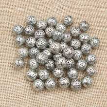 50 顆空心花珠 Diy 間隔串珠吊飾適用於珠寶製作配件 - Hollow beads - 查看 9
