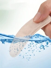 2pcs Pea Shape High Heels Anti-Friction Transparent Invisible Non-Slip Forefoot Pads Heel Stickers Universal - Beige - View 5