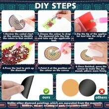 30pcs Summer Diamond Painting Fridge Magnet + Diamond Painting Kit Sticker For Fridge, Car, Metal Surface Decoration With 5d Diamond Art (Butterfly)