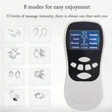 Đa chức năng Có thể mang đi Máy mát xa toàn thân Vật dụng trong nhà Kinh tuyến Cột sống cổ Mát xa Thiết bị Xung Mát xa Nhạc cụ Thiết bị Có thể - trắng - Xem 3