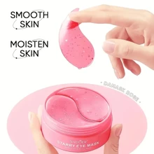 60 Piezas Mascarilla De Ojos De Galaxia De Rosa Para Hidratar, Humectar Y Reparar, Parche De Mascarilla De Ojos Para El Cuidado De La Piel - Rosa - Ver 2