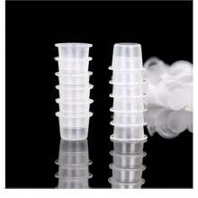 100pcs M Disposable Tattoo Ink Cups Plastic Pigment Clear Holder Container Caps Tattoo Permanent Makeup Microblading Supply