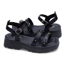 Kids Flat Sandals - màu đen - Xem 6
