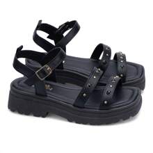 Kids Flat Sandals - màu đen - Xem 5
