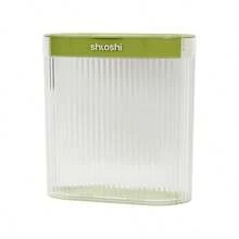 Multi-Functional Kitchen Cling Film & Aluminum Foil Holder With Large Capacity Disposable Bag Dispenser, Wall Mounted - Olive Green - View 1