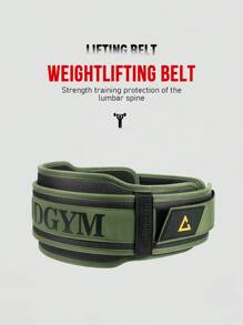 GOUNOD 1PC Adjustable Power Weight Lifting Lever Belt For Fitness Men And Women Weightlifting Belt - Olive Green - View 6