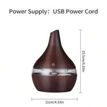 Difusor De Aroma Humidificador De Aire Eléctrico Fabricante De Niebla Fresca Con Lámpara Led, Difusor De Aceite Esencial - Café integral - Ver 8