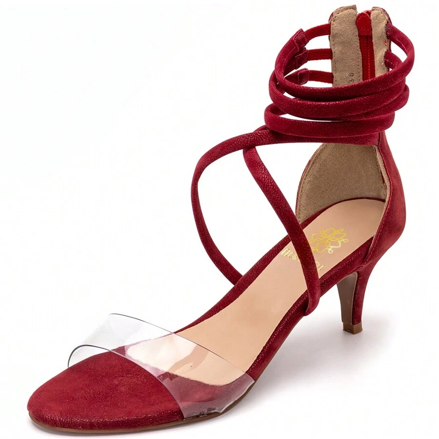 Women Heeled Sandals - Đỏ - Xem 1