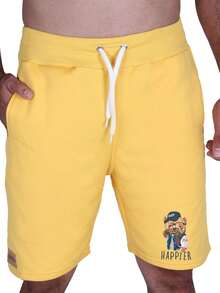 Men Shorts - 黃色 - 查看 1