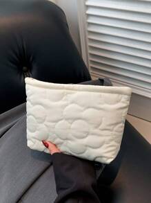 春夏新款时尚多功能花卉刺绣化妆包、手拿包、保暖羽绒小包、钱包收纳包、手机袋化妆品收纳包化妆品收纳袋迷你包旅行小化妆盒配件化妆架刷子包化妆品容器化妆包旅行必需品女士配件旅行用品化妆包化妆包化妆包化妆包 - 白色 - 查看 1