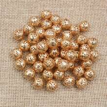 50 顆空心花珠 Diy 間隔串珠吊飾適用於珠寶製作配件 - Hollow beads - 查看 13