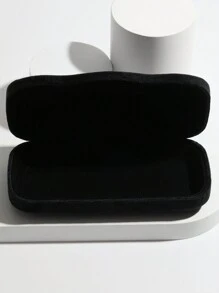 1pc Square Shaped Eyeglasses Storage Box Glasses Accessories For Women - Multicolor - View 2