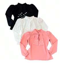 Young Girls Blouses - màu đen - Xem 1