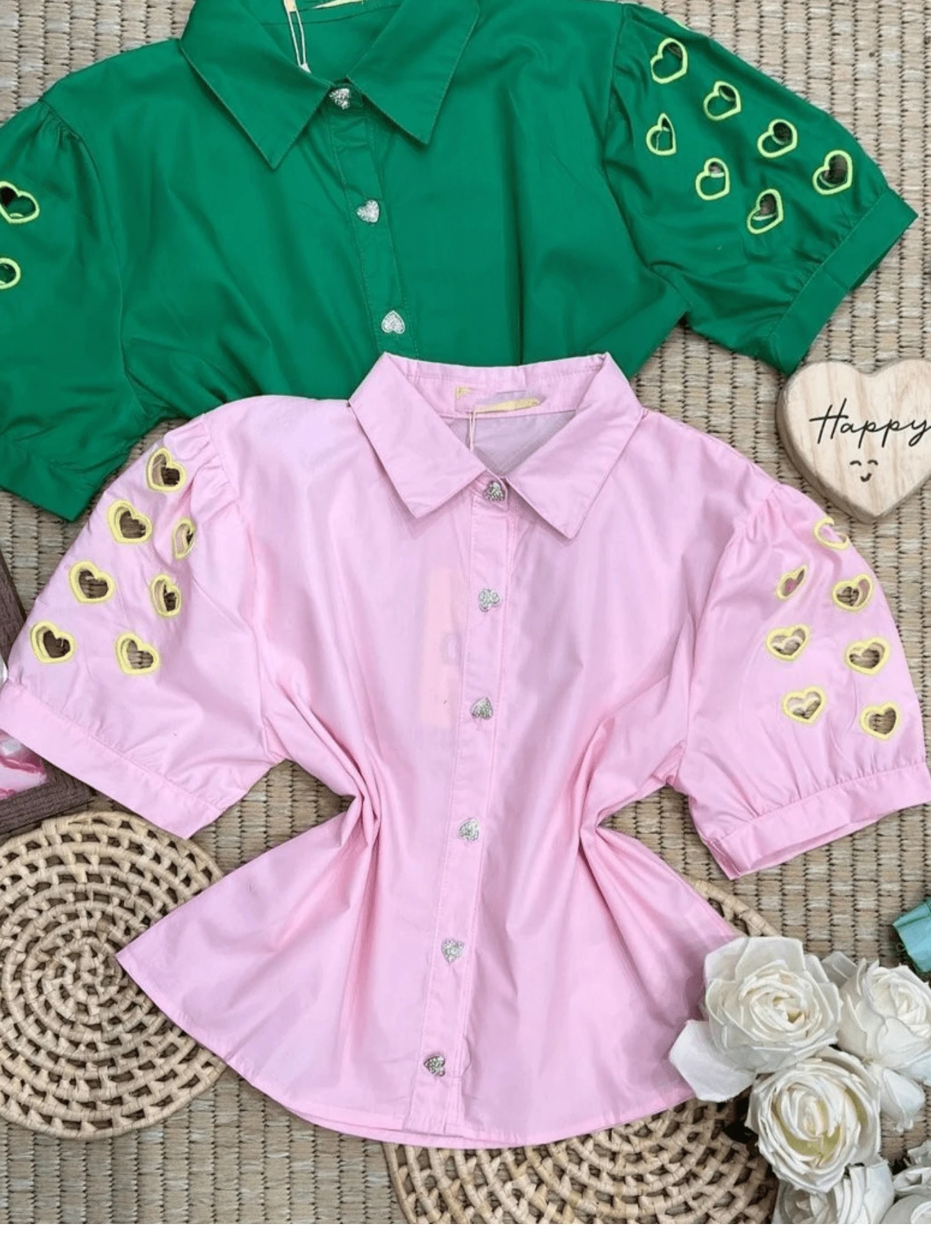 Women Tops - 綠色 - 查看 1