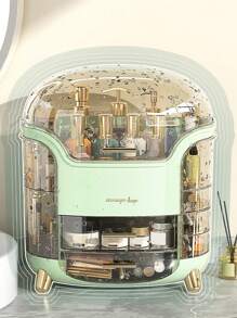 1pc Multifunctional Cosmetics Storage Box With Transparent Drawers, Waterproof & Dustproof Clear Plastic Organizer On Dresser With Big Size, For Bathroom Vanity, For Lipstick, Brushes, Lotions, Eyeshadow, Nail Polish And Jewelry And Desktop Storage,Room,Home,Bedroom,Bathroom,House,Pink Room,Living Room Decor,Travel Stuff,Gift Bag,Gifts For Mom,Dad,Men,Friends,Teacher,Birthday,Wedding,Desk,Shelves,Accessories,Gift Boxes,Funny Gift,Storage ,Jewellery Box,Pouch,Makeup Brush Holder,Brush Holder,Perfume Organiser,Pouch Bag,Gifts For Women,Christmas Gifts,Gift Ideas For Women - White - View 8