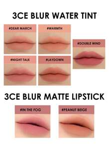 3CE BLUR WATER TINT #LAYDOWN, Liquid Lipstick, High Color Payoff, Strong Coverage, Long-Lasting, Moisturizing, High-Impact Color, Korean Cosmetics, K-Beauty, Gift - BLUR #LAYDOWN - View 6